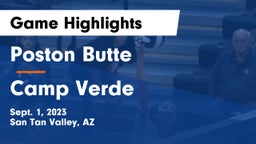 Poston Butte  vs Camp Verde  Game Highlights - Sept. 1, 2023