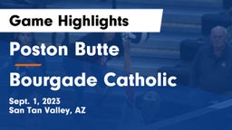 Poston Butte  vs Bourgade Catholic  Game Highlights - Sept. 1, 2023