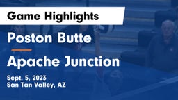 Poston Butte  vs Apache Junction  Game Highlights - Sept. 5, 2023