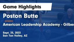 Poston Butte  vs American Leadership Academy - Gilbert  Game Highlights - Sept. 25, 2023