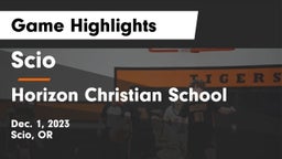 Scio  vs Horizon Christian School Game Highlights - Dec. 1, 2023