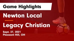 Newton Local  vs Legacy Christian Game Highlights - Sept. 27, 2021