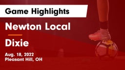 Newton Local  vs Dixie Game Highlights - Aug. 18, 2022