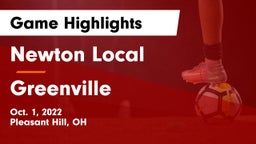 Newton Local  vs Greenville Game Highlights - Oct. 1, 2022