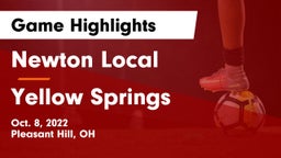 Newton Local  vs Yellow Springs Game Highlights - Oct. 8, 2022