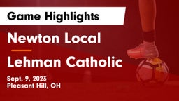 Newton Local  vs Lehman Catholic  Game Highlights - Sept. 9, 2023