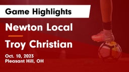 Newton Local  vs Troy Christian  Game Highlights - Oct. 10, 2023