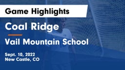 Coal Ridge  vs Vail Mountain School  Game Highlights - Sept. 10, 2022