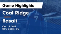 Coal Ridge  vs Basalt Game Highlights - Oct. 13, 2022