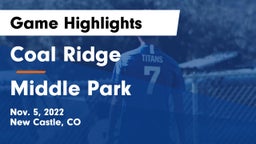 Coal Ridge  vs Middle Park  Game Highlights - Nov. 5, 2022