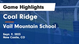 Coal Ridge  vs Vail Mountain School  Game Highlights - Sept. 9, 2023