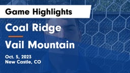 Coal Ridge  vs Vail Mountain Game Highlights - Oct. 5, 2023