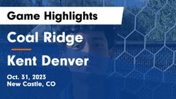 Coal Ridge  vs Kent Denver  Game Highlights - Oct. 31, 2023