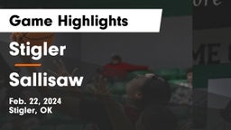 Stigler  vs Sallisaw  Game Highlights - Feb. 22, 2024