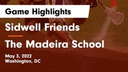 Sidwell Friends  vs The Madeira School Game Highlights - May 3, 2022