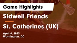 Sidwell Friends  vs St. Catherines (UK) Game Highlights - April 6, 2023
