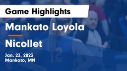 Mankato Loyola  vs Nicollet  Game Highlights - Jan. 23, 2023