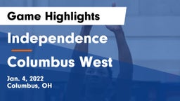 Independence  vs Columbus West Game Highlights - Jan. 4, 2022