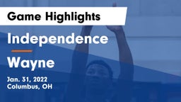 Independence  vs Wayne  Game Highlights - Jan. 31, 2022