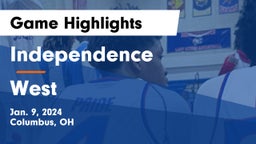 Independence  vs West  Game Highlights - Jan. 9, 2024