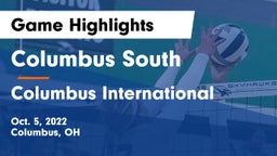 Columbus South  vs Columbus International Game Highlights - Oct. 5, 2022