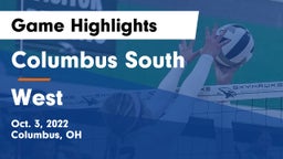 Columbus South  vs West  Game Highlights - Oct. 3, 2022