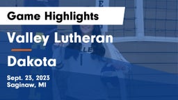 Valley Lutheran  vs Dakota  Game Highlights - Sept. 23, 2023