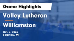 Valley Lutheran  vs Williamston  Game Highlights - Oct. 7, 2023