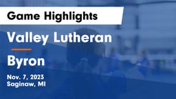 Valley Lutheran  vs Byron  Game Highlights - Nov. 7, 2023