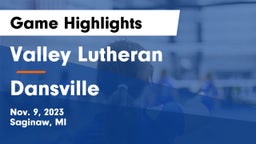 Valley Lutheran  vs Dansville  Game Highlights - Nov. 9, 2023