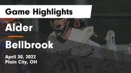 Alder  vs Bellbrook Game Highlights - April 30, 2022