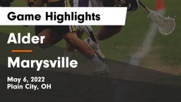 Alder  vs Marysville  Game Highlights - May 6, 2022