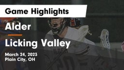 Alder  vs Licking Valley  Game Highlights - March 24, 2023