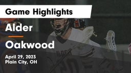 Alder  vs Oakwood  Game Highlights - April 29, 2023