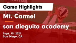 Mt. Carmel  vs san dieguito academy Game Highlights - Sept. 15, 2021