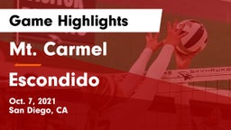 Mt. Carmel  vs Escondido  Game Highlights - Oct. 7, 2021