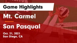 Mt. Carmel  vs San Pasqual  Game Highlights - Oct. 21, 2021