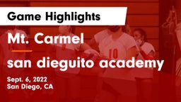 Mt. Carmel  vs san dieguito academy Game Highlights - Sept. 6, 2022
