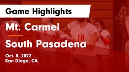 Mt. Carmel  vs South Pasadena  Game Highlights - Oct. 8, 2022