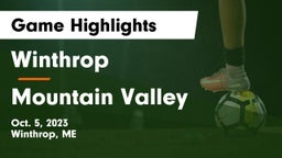 Winthrop  vs Mountain Valley Game Highlights - Oct. 5, 2023
