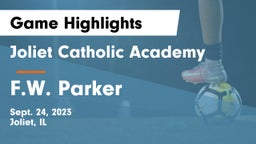 Joliet Catholic Academy  vs F.W. Parker Game Highlights - Sept. 24, 2023