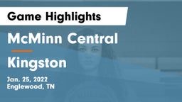 McMinn Central  vs Kingston  Game Highlights - Jan. 25, 2022