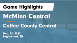 McMinn Central  vs Coffee County Central  Game Highlights - Dec. 29, 2023