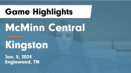McMinn Central  vs Kingston  Game Highlights - Jan. 5, 2024
