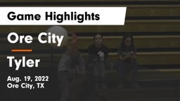 Ore City  vs Tyler  Game Highlights - Aug. 19, 2022