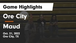 Ore City  vs Maud Game Highlights - Oct. 21, 2022
