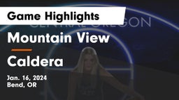 Mountain View  vs Caldera  Game Highlights - Jan. 16, 2024