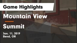 Mountain View  vs Summit  Game Highlights - Jan. 11, 2019