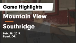 Mountain View  vs Southridge Game Highlights - Feb. 28, 2019