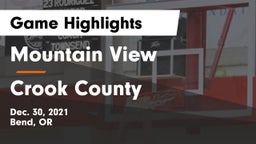 Mountain View  vs Crook County Game Highlights - Dec. 30, 2021
